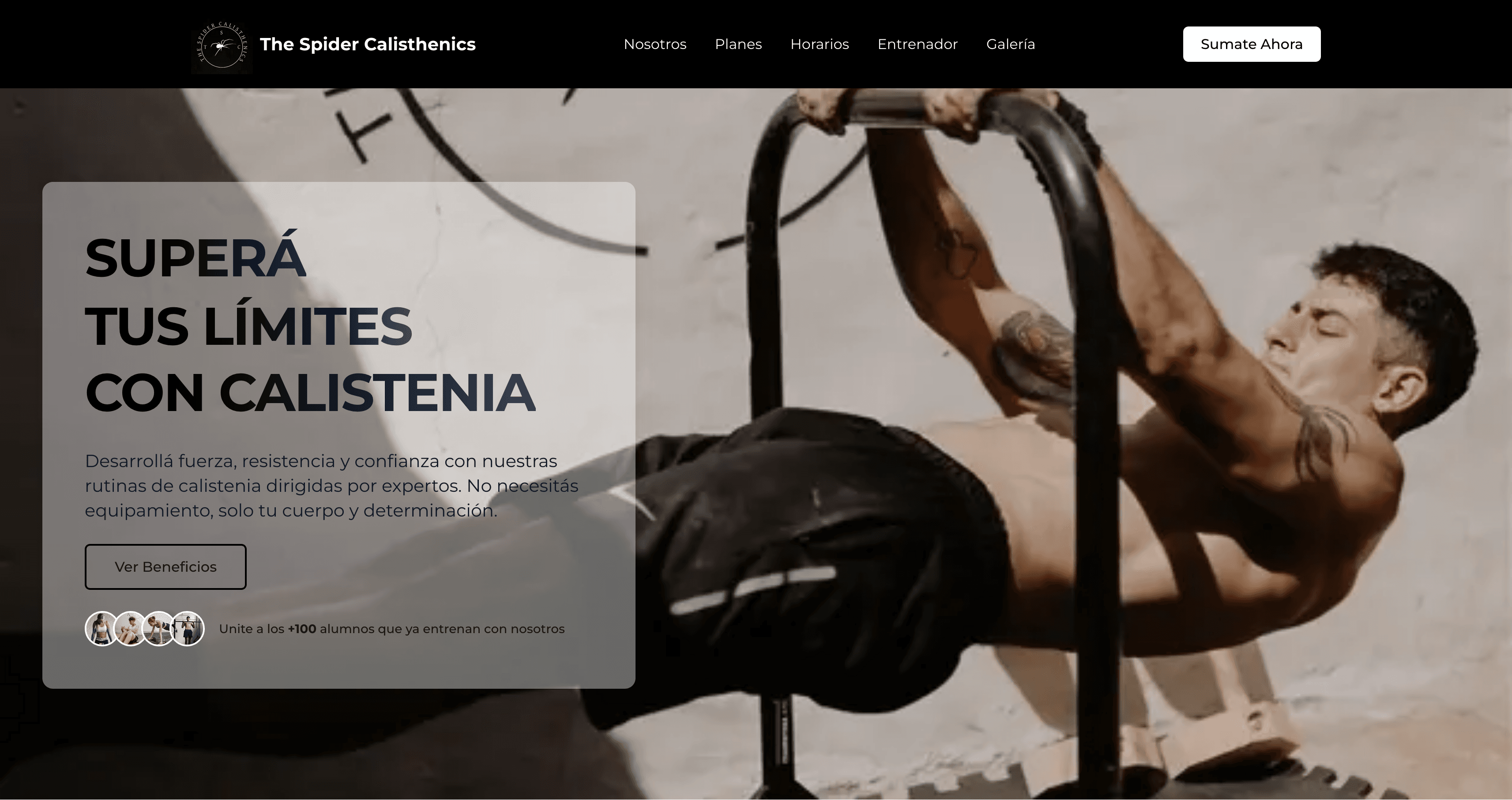 Sitio Web de Gimnasio de Calistenia